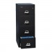 FireKing 41831CBL Four-Drawer Vertical File, 17-3/4w x 31-9/16d, UL 350 for Fire, Letter, Black FIR41831CBL